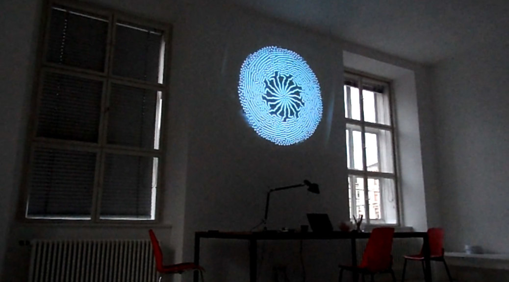 André Werner, Vienna Wheel (working title), closed circuit installation, 2014, part of the Vienna MQ artist residency.